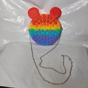 Mickey Mouse Pop It Purse Bag Toy Fitget New
